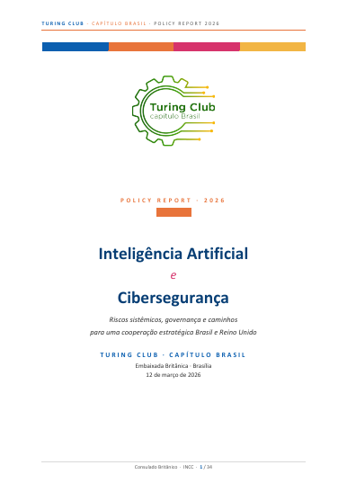 Capa do relatório Inteligência Artificial e Cibersegurança